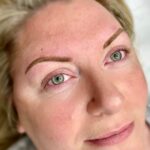 Expertly designed combination brows combining hairstrokes and powder effects in Exeter