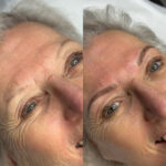 Combination brows with defined strokes at the front and shaded tails for a soft ombré effect