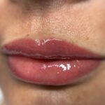 Healed SPMU lip blush in natural rose shade by Lux PMU Devon
