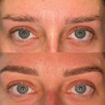 Nano hairstroke PMU brows Exeter – natural brow tattoo for women 25–65