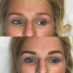 Healed ombré brows Exeter – soft brow tattoo results